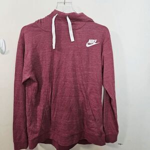Nike Hoodie High Neck Pullover Goodie Womens Red Size Small